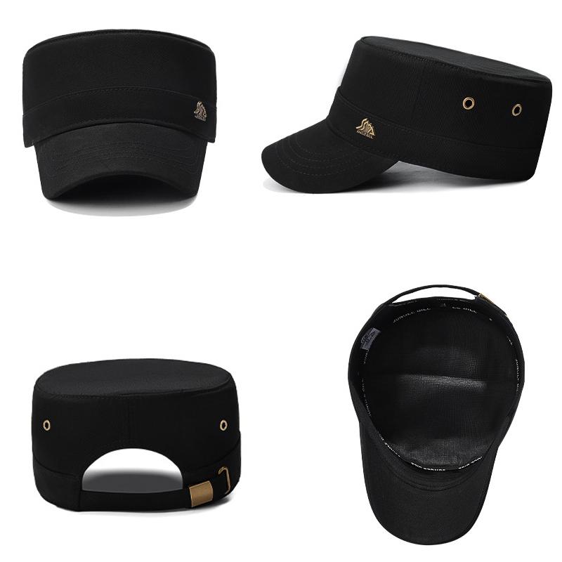 Men's Flat Top Cotton Sun Hat