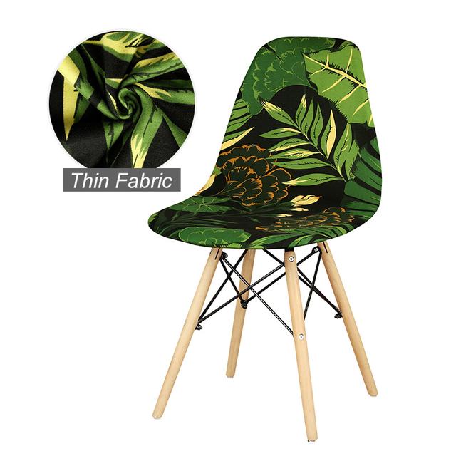 1 /2 /4 /6 Pcs Seat Cover For Shell Chair Washable Removable Armless Shell Chair Cover Banquet Home Hotel Slipcover Seat Case