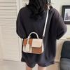 Popular Fashion Splicing Texture Summer Commuter Trend Shoulder Crossbody Portable Small Square Bag Women