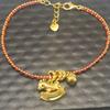 Luxury Red String Gold Horse Zodiac Bracelet - Elegant and Versatile Design