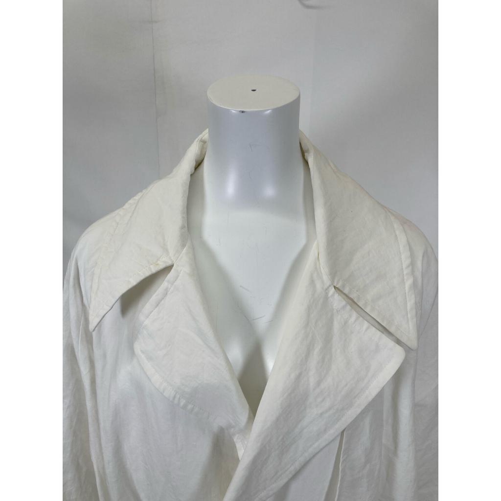 Y's [21Stainless Steel] YT-C40-330 Cotton X Linen Modified Trench Coat 1 whiteUsed