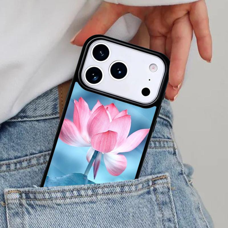 Lotus Flower Phone Case for iPhone 17ProMax 12 13 14 15 16e 17 Pro Max Plus Air Cover