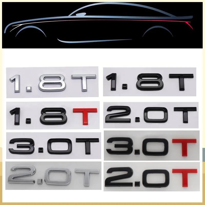 AAWC1 3D 2.0 T 2.0T 3.0 T 1.8T Letters compatible compatible for A3 A4 A5 A6 A7 A8 Q2 Q3 Q5 Q7 Q8 car Engine Fender trunk Rear Decal Emblem