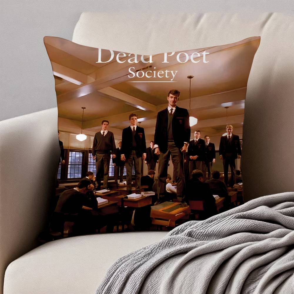 

Подушка D-Общество мёртвых поэтов Наволочка Защита от пылевых клещей Наволочка Невидимая молния Шелковистый короткий плюш Чехол для диванной подушки 12x12Inch