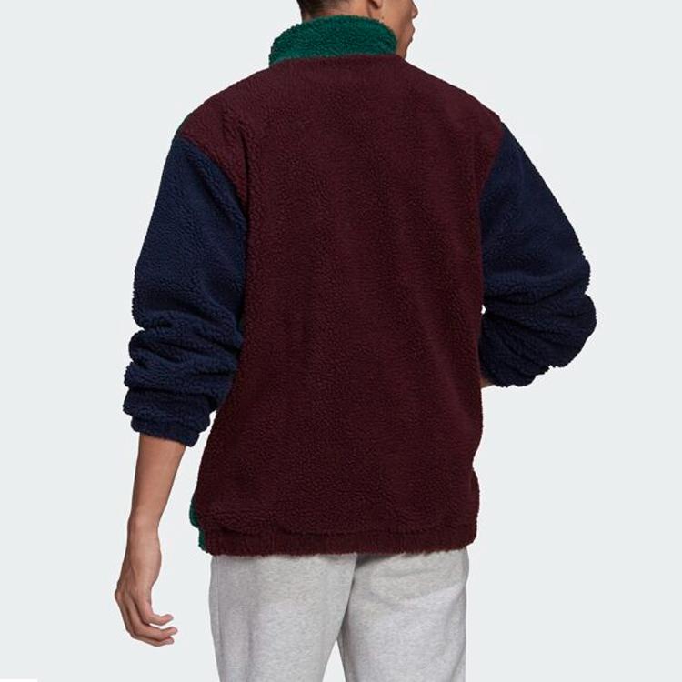 Adidas Originals Trefoil Patchwork Warm Stand Collar Sports Jacket Men Jackets Multicolor H32151