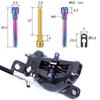 1 Set Titanium Alloy Bicycle Oil Disc Screws Multicolor Gold Disc Brake Screws  Road Bike