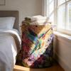 Large Capacity Quilted Fabric Storage Bin Ideal For Dirty Clothes And Household Items Laundry Basket