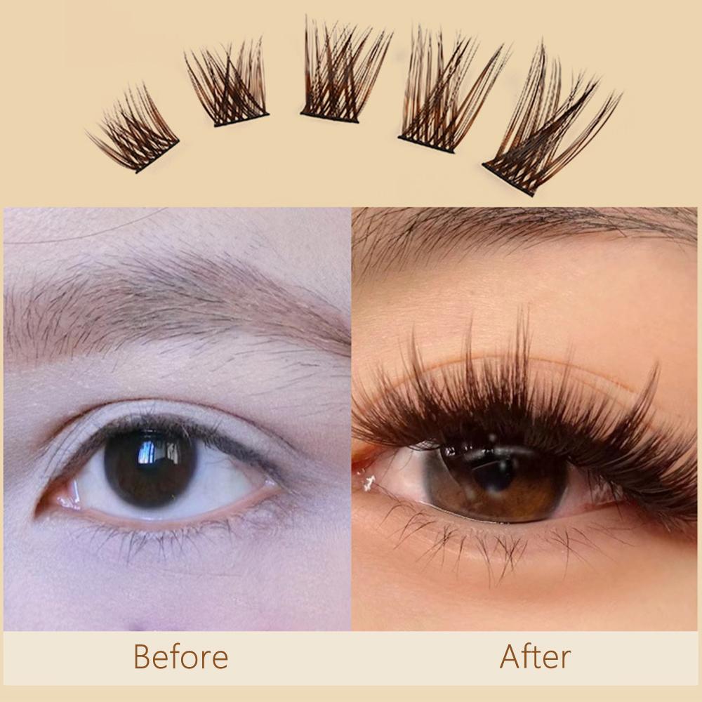 Single Cluster Segmented Eyelashes Soft Fluffy DIY Grafting Eyelashes  Women's Beauty