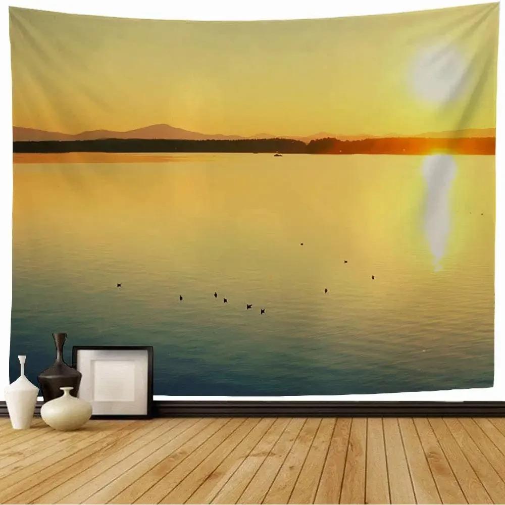 Sunset Landscape Tapestry Office Living Room Decoration Home Wall Tapestry