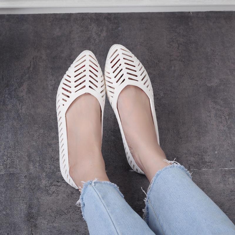 New Four Seasons Shoes Women's Shallow Sandals Women's Anti Slip Outing Student Casual Single Shoes Women