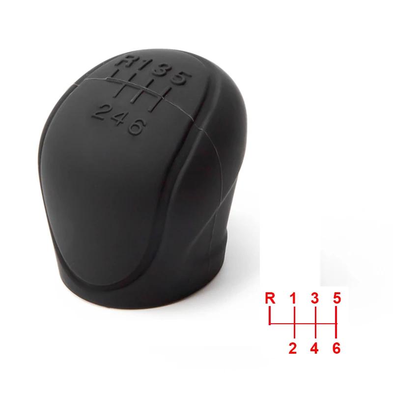 Manual 5 / 6 Speed Car Silicone Gear Shift Knob Cover Gear Shift Non-Slip Grip Handle Protective Covers Car Interior Accessories