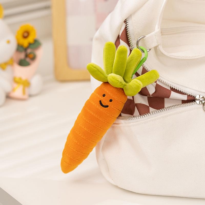 Kawaii 10-20CM Vegetable Plush Toys Cute Vegetables Pendant Onion Chili Mushroom Carrot Plush Pendant Keychain Toy