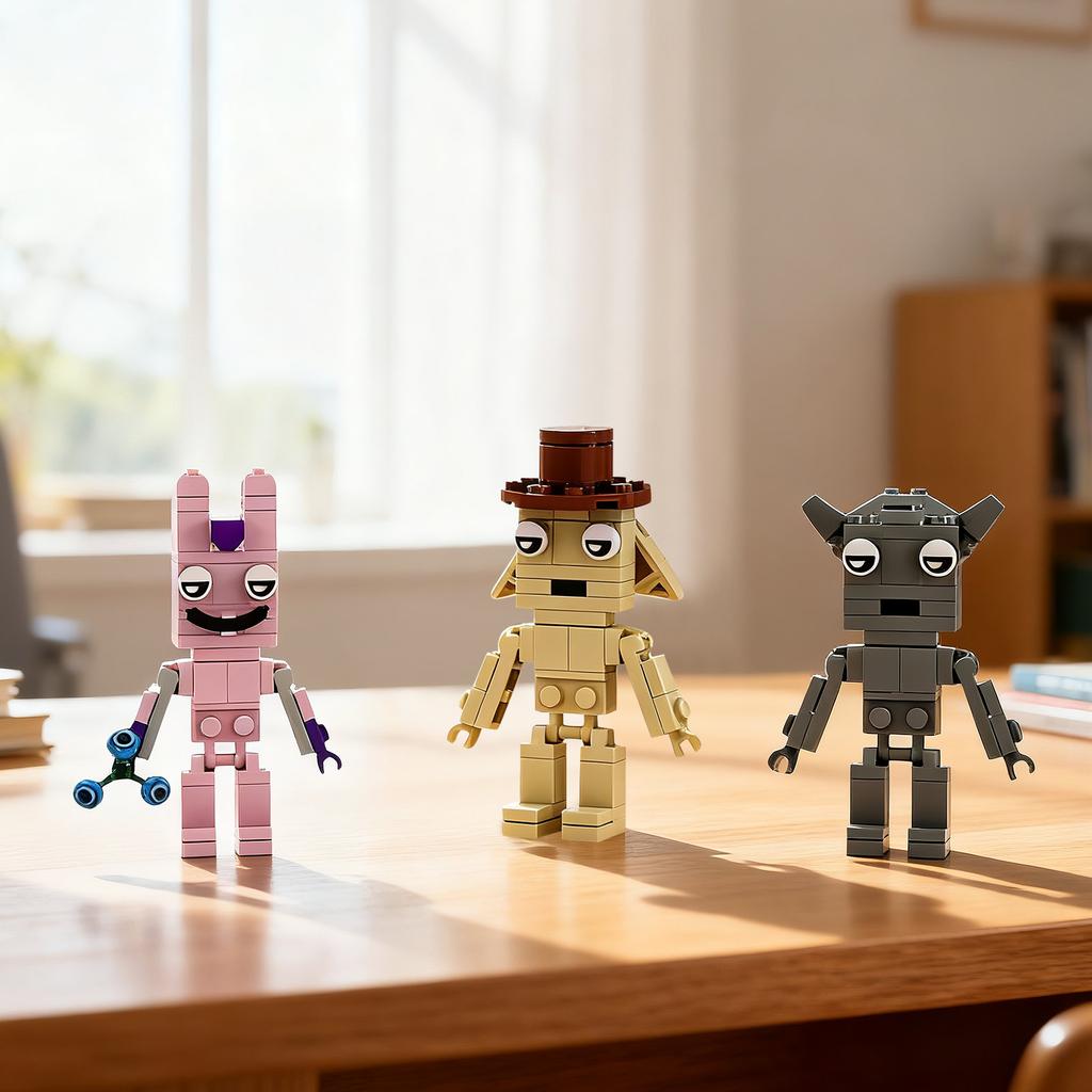 Cute Funny Building Toys Ornaments Children's Gifts