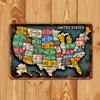 Vintage Route  License Plate Metal Sign    Perfect for Garage Bar Home  Cafe Wall Decor  Waterproof  Dustproo