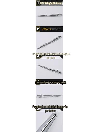 Heckwischerabdeckung Zierleiste für 2017 Compass - Dekoratives Autozubehör