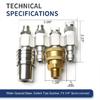 Industrial Strength J Handle Nozzles 5000PSI Pressure Rate PTFE Taped Connection For Downstream Chemicals Injectors