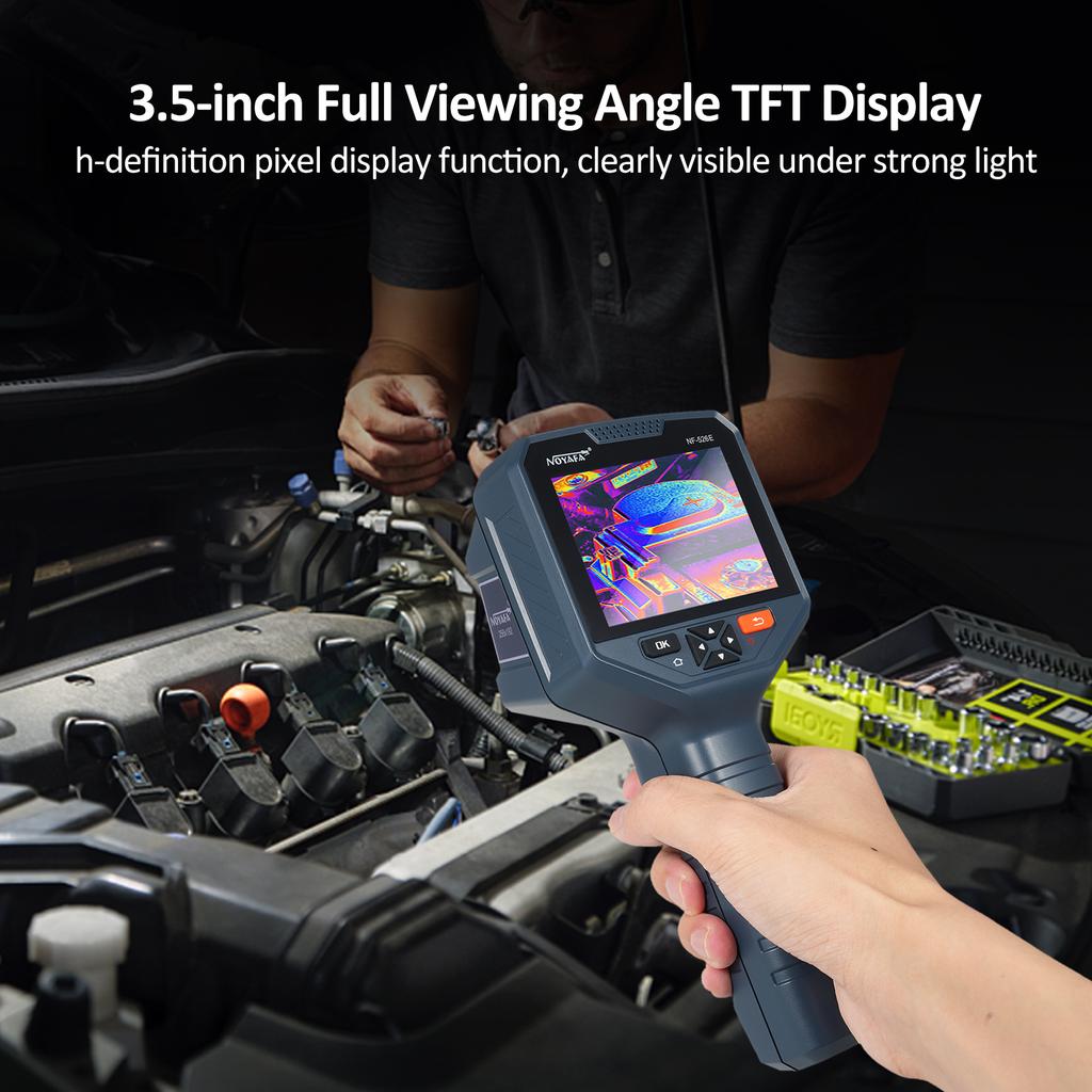 NOYAFA NF-526E Infrarot-Wärmebildkamera, wiederaufladbar, tragbare IR-Wärmebildkamera, 256 x 192 Auflösung