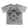 Y2K Grunge Skull Star Wing Tee – Cyber / Punk Style T-Shirt