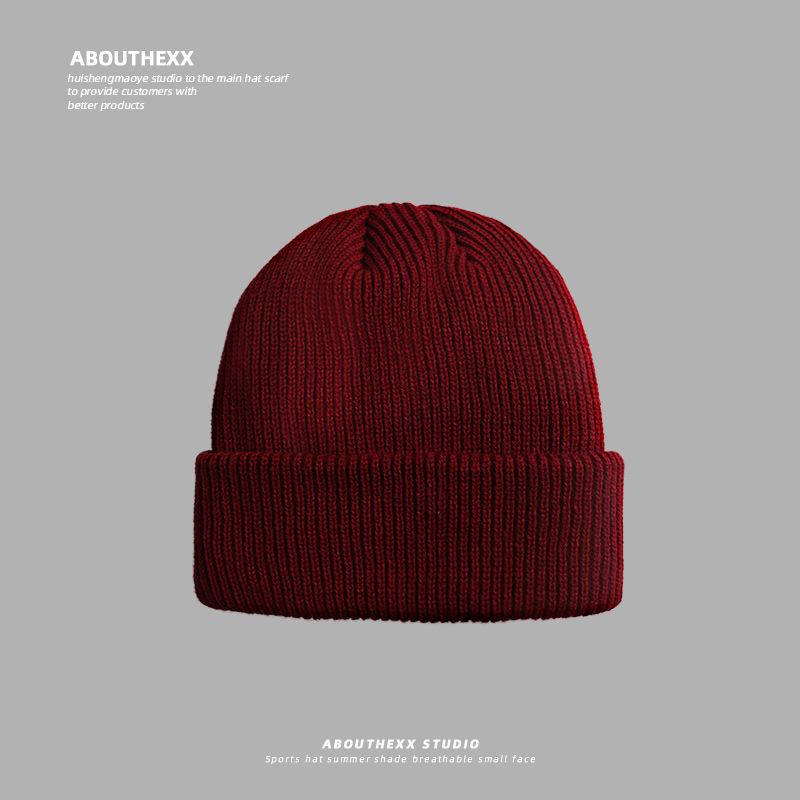 Ear Protection Warm and Cold Proof Knitted Hat  Large Head Circumference  Face Showing Small Wool Blended Japanese Cold Hat for Men