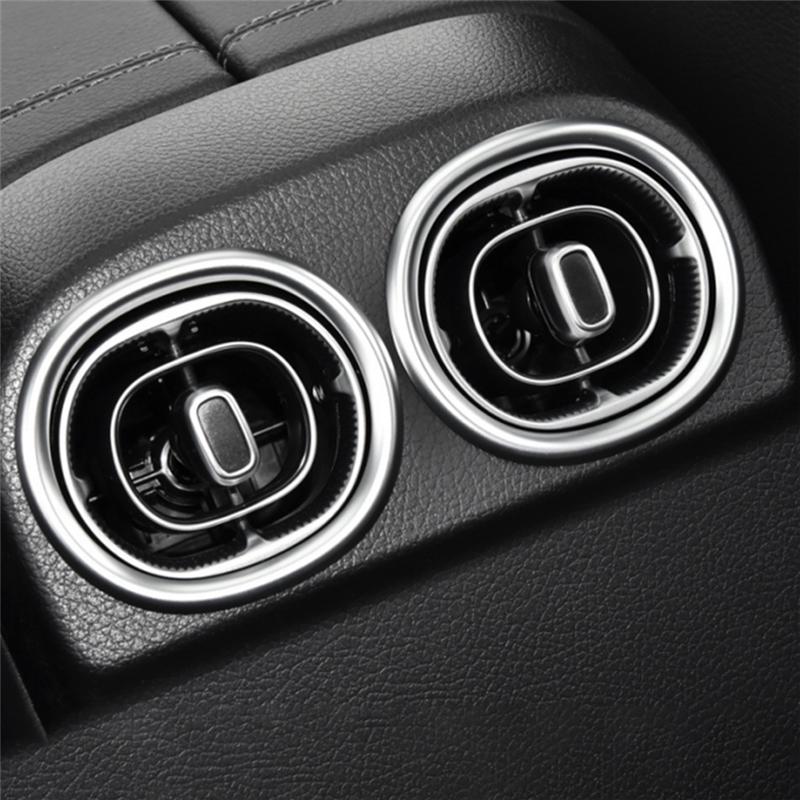 Powerful Car Rear Air Conditioner Air Outlet Assembly A/C Outlet Grille Panel 2068306005 For Mercedes-Benz W206 W254 -2024 Black  Silver