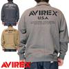 Avirex Extreme Thermal Zip Stand Official Logo Cut and Sew, Men's XL, 410, Charcoal, 783-4230019