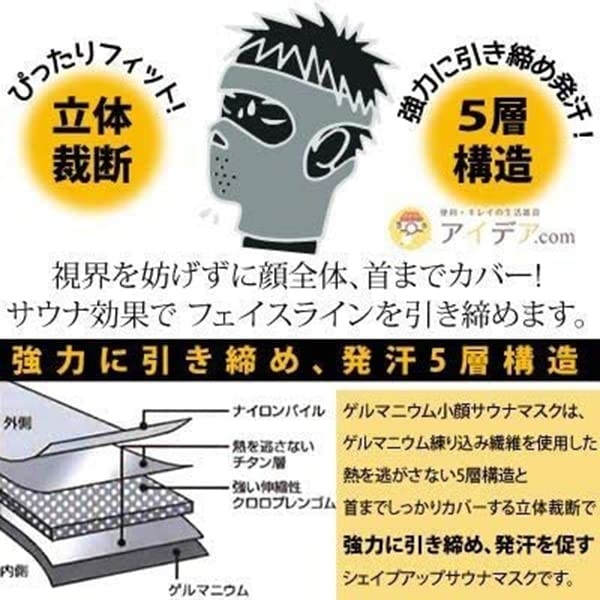 NEIGHBOR CLOWN Germanium Sleep Slimming Reduces Sagging Facial Beauty Device Sticker Men's Belt, Unisex, Face, Skin, [RC Included]