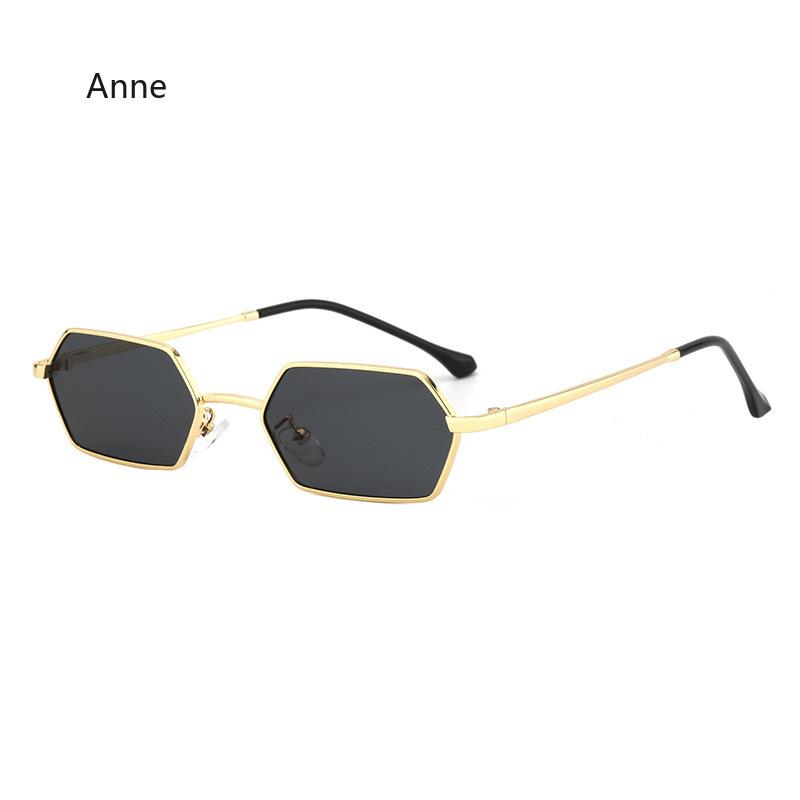 New Personalized Small Frame Women Sunglasses Retro Square Sun Glasses Fashion Men Street Photography Eyeglasses Luxury Designer