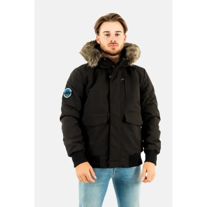 Superdry Herren Schwarz Jacke Everest - Bild 3
