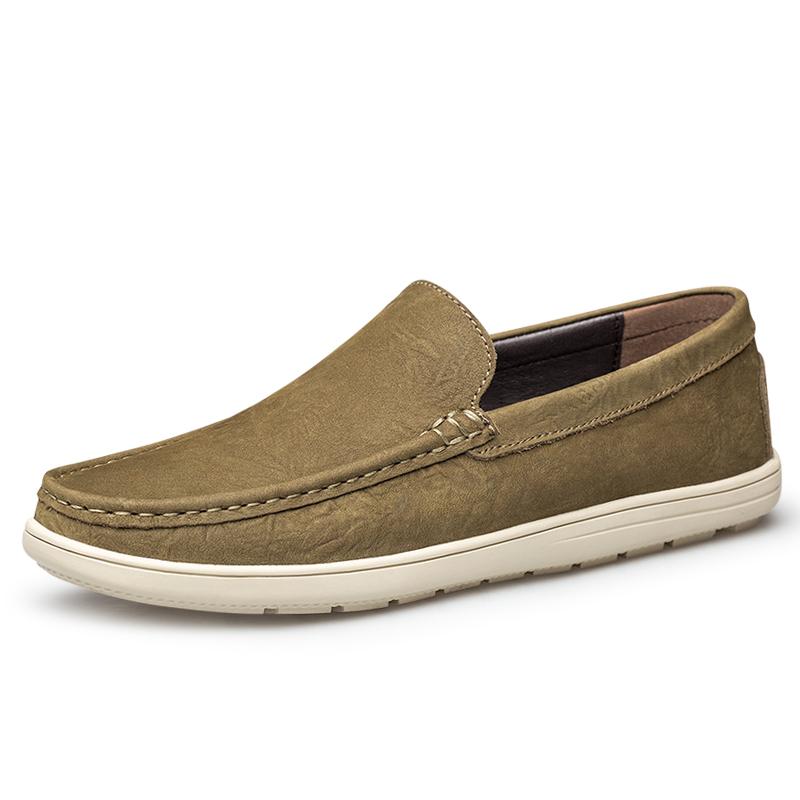New Brand High Quality Men Loafers Genuine Leather Breathable Men's Casual Shoes Lightweight Male Driving Flats Moccasins Shoes
