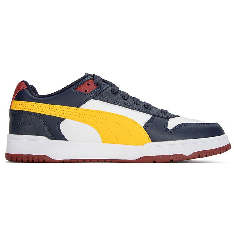 Puma RBD Game Low New Navy Spectra Yellow Unisex Sneakers Blue White Intense-Red 386373-04