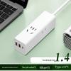 Compact Travel Power Strip with USB & Extension Cord for Home, Dorms & Offices