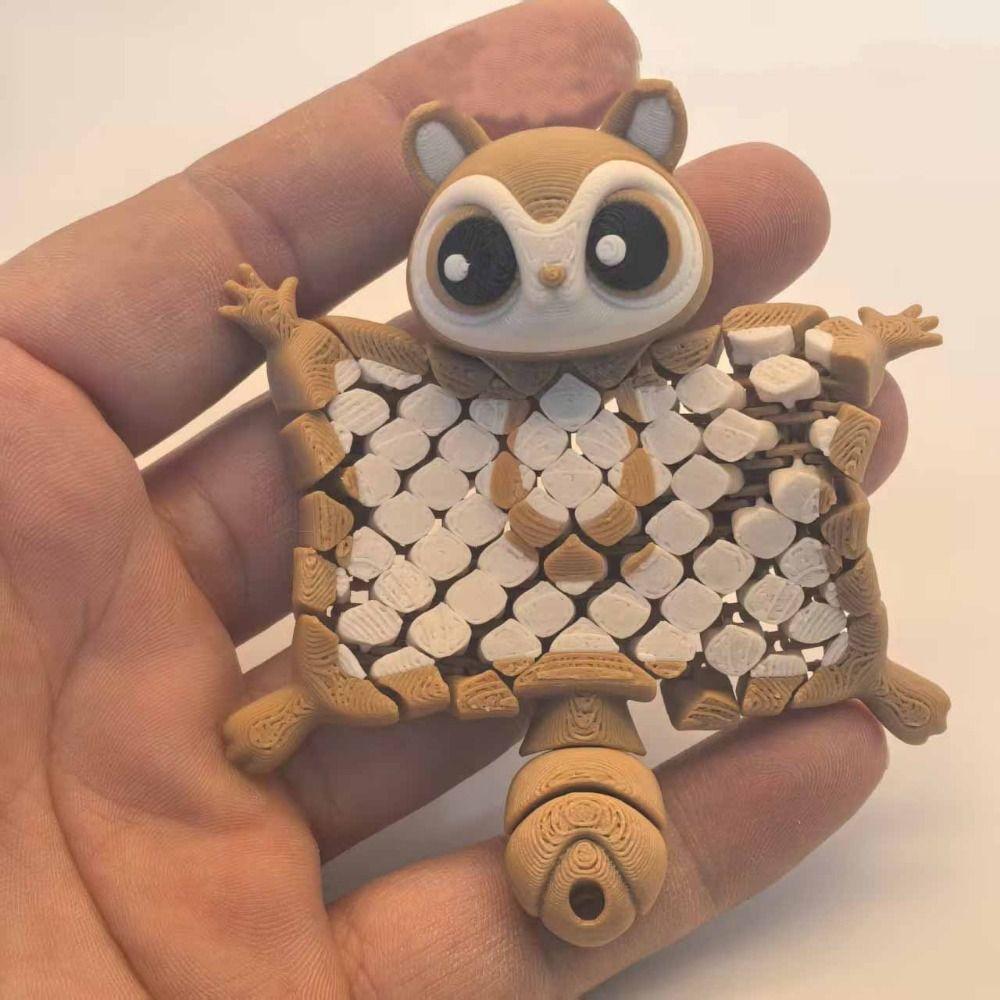 Cute Flying Squirrel Pendant Creative 3D Printed Simulation Toy Model Display