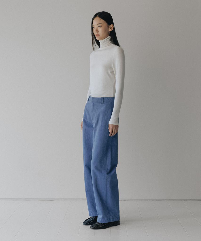 Beullaengkeulumumeon (Her) Workers Pants_Washed Blue