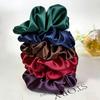 11 Pezzi Elastici per Capelli Eleganti in Raso Colore Profondo Vintage Facili Senza Cuciture