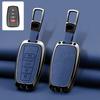 Zinc Alloy Leather Car Key Cover Housing Key Fob For Toyota Prius Camry Corolla C-Hr Chr Rav4 Land Cruiser Prado Key Fob