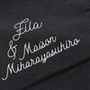 Fila X MIHARA YASUHIRO Solid Color Letter Logo Print Pullover Stand Collar Sleeveless Dress Women Dresses Black F11W233304F-BK