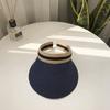 2022 hot sale Summer lady Empty Top Sun Visor Hat Summer straw Wide Brim Sun Caps UV Protection Hat For Men And Women Beach hat