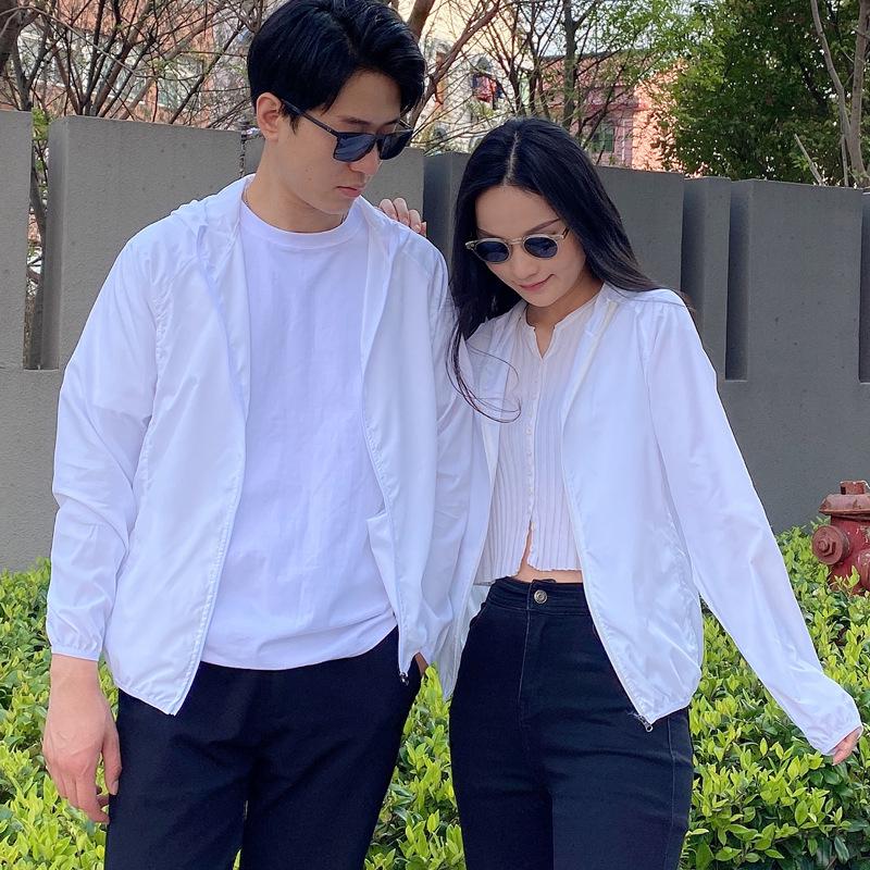 

Унісекс Легка Літня Вітрозахисна Куртка з Захистом від Сонця з Можливістю Нанесення Власного Логотипу Large білий