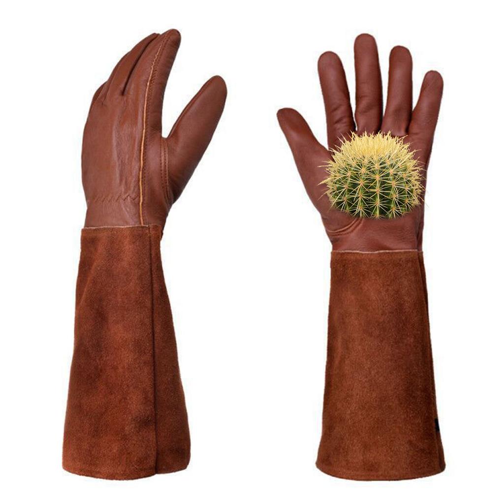 Anti-puncture Non-slip Pruning Floral Gauntlet Garden Gloves  For Men and  Women