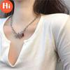 Ahoj Goth Náhrdelník Klíční kost Náhrdelník Vintage Řetízkový Náhrdelník Vícevrstvý Hip Hop Šperky Dárky Přívěsek Punk Choker