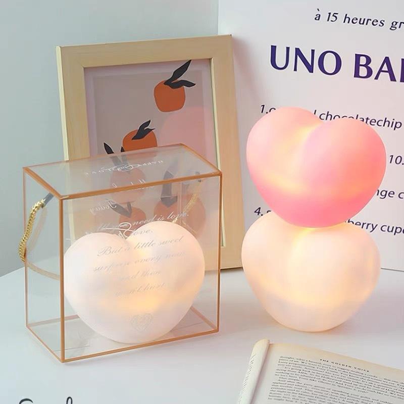 3D Love Heart LED Lamp AAA Battery Powered Wedding Birthday Cake Ornament Birthday Gift Christmas Home Ambient Gift Decoration