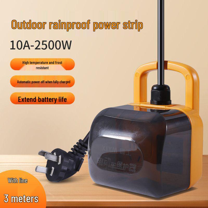 Rainproof Auto Power-Off Charging Socket for Outdoor Electric Vehicles