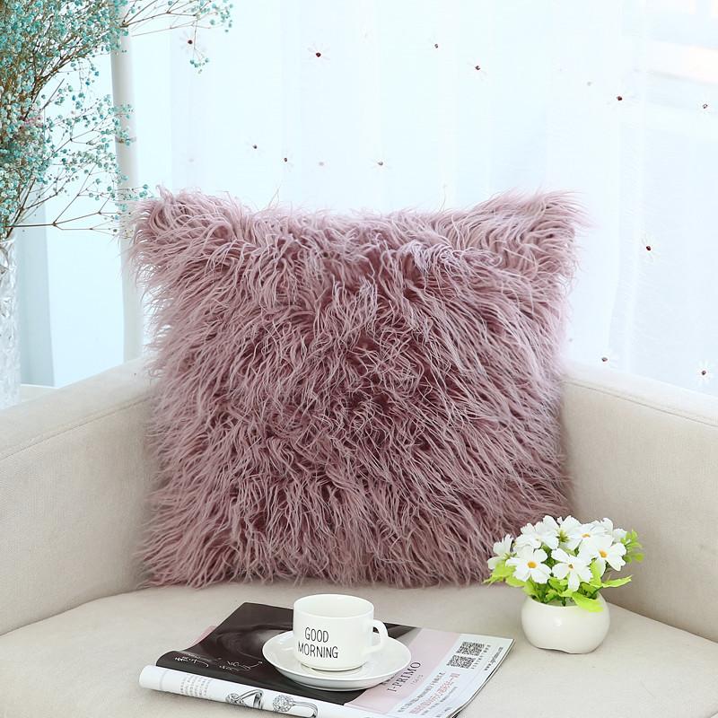 Plush Cushion Ins Style Modern Simple Sofa Cushion European Style Pillow Case