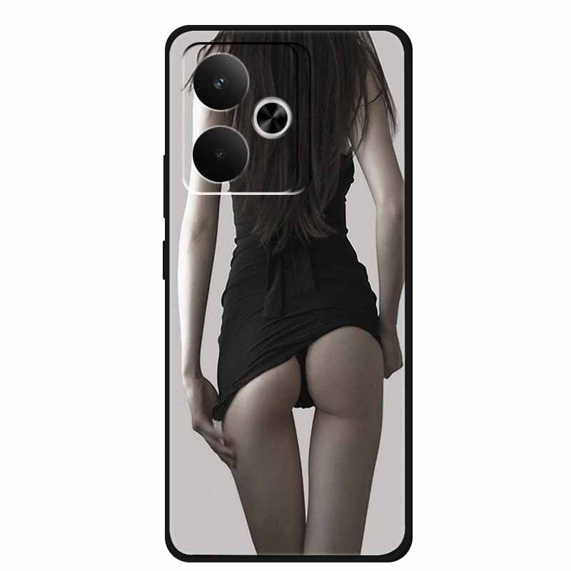 For Realme GT7 GT 7T Phone Case 7 T Bag Black Silicone Soft Back Cover Case For Realme 14 4G 15 Pro Cases Coque Protective Shell
