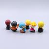 6Pcs/Set Anime One Piece Q Version Sitting Position Action Figure Ace Chopper Sanji Sabo Decoration Doll Model Toys Gift