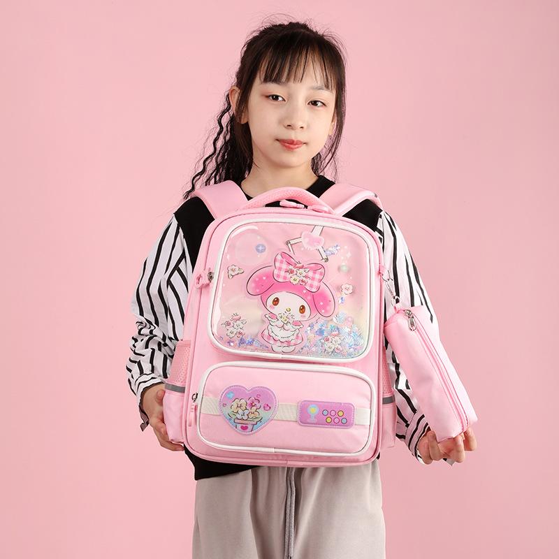 School Bag for Girls and Primary School Students New Girls Spine Protection To Reduce the Burden On Children