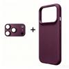 For iPhone 18 17 Pro Max 17 18 Pro Camera Lens Protector With Luxury Liquid Silicone And Matte Texture Magnetic Phone Cover