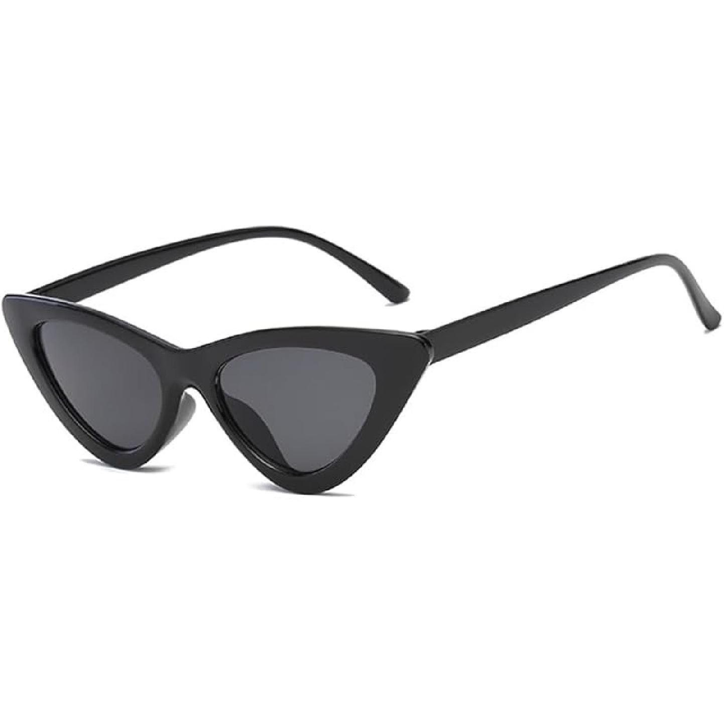 FBHLZ Women Cat Eye Sunglasses Retro women Narrow Cat Eye Sunglasses Goggles Retro Sun Glasses Summer Accessories