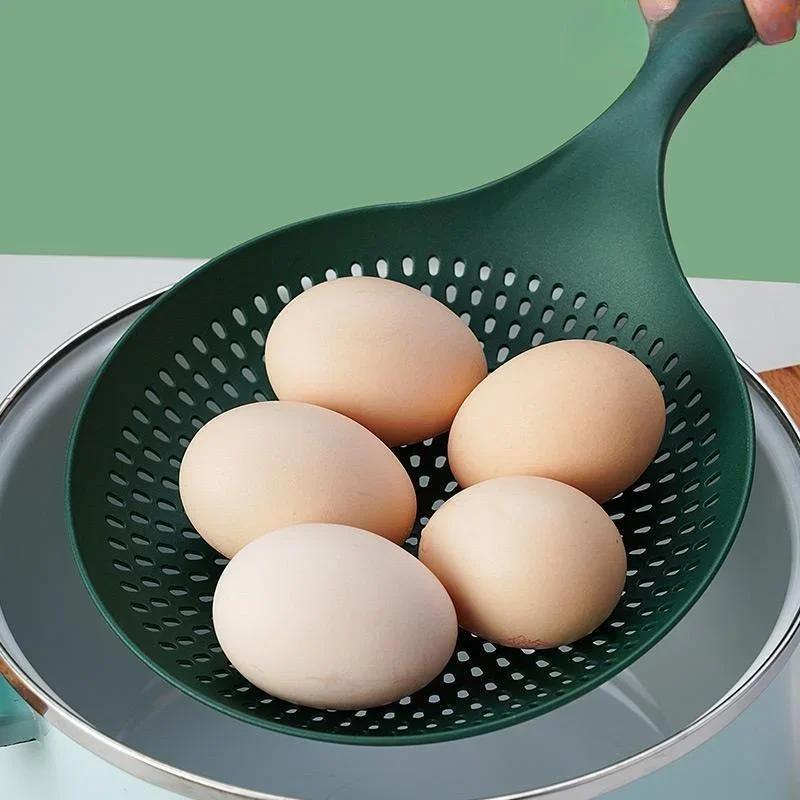 Grande Mestolo Colino Scolapasta in Plastica Resistente al Calore Cucchiaio per Pasta Pala Drenaggio Cibo per Cucinare e Cuocere al Forno Scolapasta Forato
