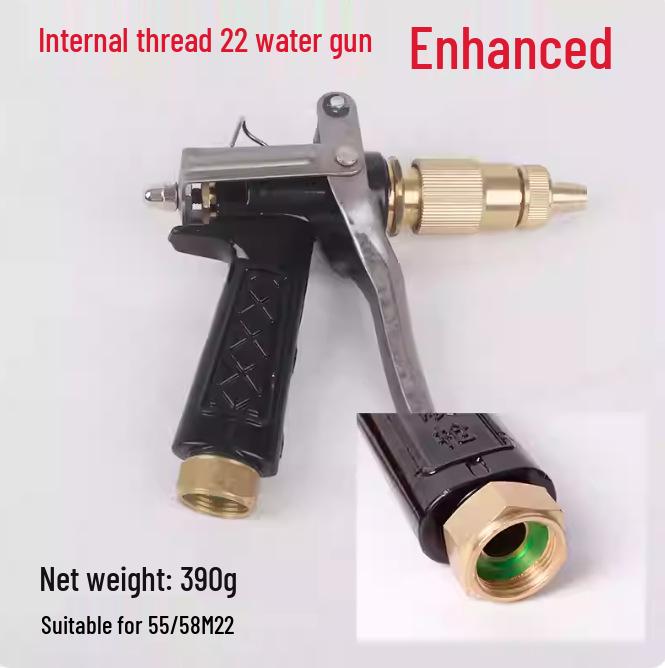 

Heavy-Duty All-Copper High-Pressure Water Gun Nozzle for Black Cat 280/380/55/58 Car Wash Machines.